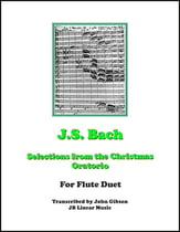 Bach's Christmas Oratorio Selections - flute duet P.O.D. cover